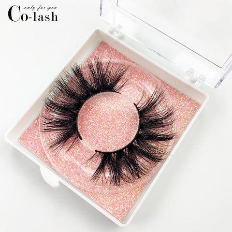 Colash Custom box Mink Eyelashes Thick Natural Long False Eyelashes High Volume Mink Lashes Soft Dramatic Eye lashes New Makeup