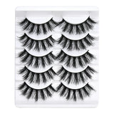 5 pairs 5D Mink Eyelashes Natural False Eyelashes Lashes Soft Fake Eyelashes Extension Makeup Wholesale