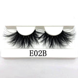 Mikiwi 25mm False Eyelashes Wholesale Thick Strip 25mm 3D Mink Lashes Custom Packaging Label Makeup Dramatic Long Mink Lashes