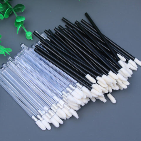 50/100pcs Disposable Lip soft brushes Makeup Necessary Tools Lipstick Wand Applicator Brushes cosmetic Accessories