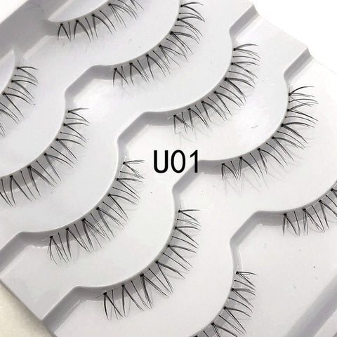 Mikiwi 7pairs 25mm long Faux 3D Mink Lashes Natural Long False Eyelashes Dramatic Volume Fake Lashes Makeup Extension Eyelashes