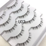 Mikiwi 7pairs 25mm long Faux 3D Mink Lashes Natural Long False Eyelashes Dramatic Volume Fake Lashes Makeup Extension Eyelashes