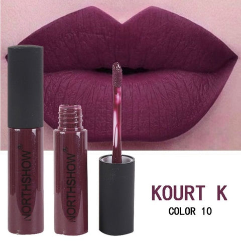 2018 classic value sexy makeup long-lasting matte liquid lipstick and FM63 makeup waterproof matte liquid lip gloss