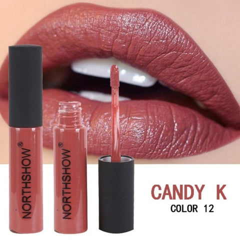 2018 classic value sexy makeup long-lasting matte liquid lipstick and FM63 makeup waterproof matte liquid lip gloss