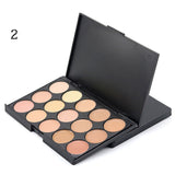 Concealer Palette Makeup 15 Colors Cream Base Palettes Matte Contouring Foundation Face Facial Cosmetic Set Contour Cosmetic