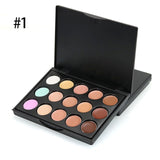 Concealer Palette Makeup 15 Colors Cream Base Palettes Matte Contouring Foundation Face Facial Cosmetic Set Contour Cosmetic