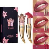 UCANBE Brand Velvet Matte Lipstick Set Luxury Queen Crown Creamy Lip Stick Gentle Pink Nude Makeup Waterproof Lasting Cosmetics