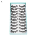 10 Pairs 3D Faux Mink Hair False Eyelashes Fluffy Wispy Multilayer Flutter Eyelash Faux Mink Eye Lashes Extension Makeup Tools