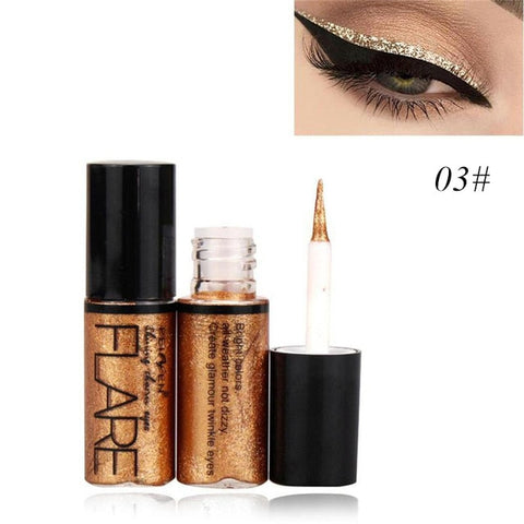 Shopify Makeup Silver Rose Gold Color Liquid Glitter Eyeliner New Shiny Eye Liners for Women Eye Pigment Korean Cosmetics