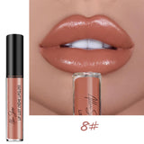 Nude Glitter Shimmer Liquid Lipstick Cosmetics Lips Gloss Long Lasting Waterproof Colorful Lipgloss Makeup Pigment Sexy Women