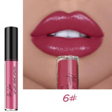 Nude Glitter Shimmer Liquid Lipstick Cosmetics Lips Gloss Long Lasting Waterproof Colorful Lipgloss Makeup Pigment Sexy Women