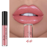 Nude Glitter Shimmer Liquid Lipstick Cosmetics Lips Gloss Long Lasting Waterproof Colorful Lipgloss Makeup Pigment Sexy Women