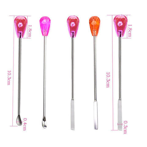 Pink Permanent Makeup Eyebrow Tattoo Microblading Ink Mixer Pigment Mixing Stirring Rods Sticks Body Art Accessories