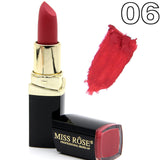 Miss Rose brand batom 24color Nude Matte lipstick Matte Velvet Lipstick Beauty Red Lips batom Cosmetic long-lasting makeup