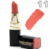 Miss Rose brand batom 24color Nude Matte lipstick Matte Velvet Lipstick Beauty Red Lips batom Cosmetic long-lasting makeup