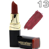 Miss Rose brand batom 24color Nude Matte lipstick Matte Velvet Lipstick Beauty Red Lips batom Cosmetic long-lasting makeup