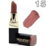 Miss Rose brand batom 24color Nude Matte lipstick Matte Velvet Lipstick Beauty Red Lips batom Cosmetic long-lasting makeup