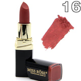 Miss Rose brand batom 24color Nude Matte lipstick Matte Velvet Lipstick Beauty Red Lips batom Cosmetic long-lasting makeup