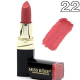 Miss Rose brand batom 24color Nude Matte lipstick Matte Velvet Lipstick Beauty Red Lips batom Cosmetic long-lasting makeup