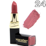 Miss Rose brand batom 24color Nude Matte lipstick Matte Velvet Lipstick Beauty Red Lips batom Cosmetic long-lasting makeup