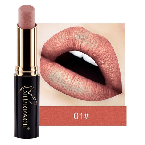 New Arrival Lip Matte Shimmer Metallic Lipstick Waterproof