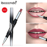 10 Colors Matte Lipstick Wateproof Double End Long Lasting Lipsticks Brand Lip Makeup Cosmetics Nude Dark Red Lips Liner Pencil