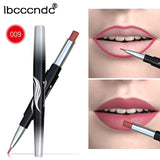 10 Colors Matte Lipstick Wateproof Double End Long Lasting Lipsticks Brand Lip Makeup Cosmetics Nude Dark Red Lips Liner Pencil