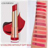 2019 New brand 12pcs/lot lip kit matte Lipstick Waterproof Nutritious Velvet lip stick Red Tint Nude batom makeup set