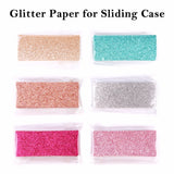 50pcs Glitter Background Paper for Sliding Cases Professional Packaging Accessories for Eyelash Case