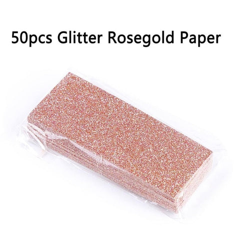 50pcs Glitter Background Paper for Sliding Cases Professional Packaging Accessories for Eyelash Case