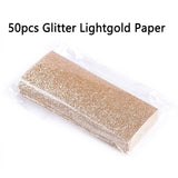 50pcs Glitter Background Paper for Sliding Cases Professional Packaging Accessories for Eyelash Case