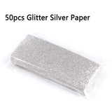 50pcs Glitter Background Paper for Sliding Cases Professional Packaging Accessories for Eyelash Case