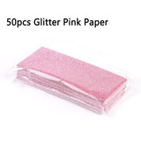 50pcs Glitter Background Paper for Sliding Cases Professional Packaging Accessories for Eyelash Case