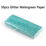 50pcs Glitter Background Paper for Sliding Cases Professional Packaging Accessories for Eyelash Case