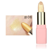 LULAA Colorful Glitter Metallic Lipstick Long Lasting Shiny Highlighter Waterproof Lip Stick Waterproof Makeup Cosmetic Lipstick