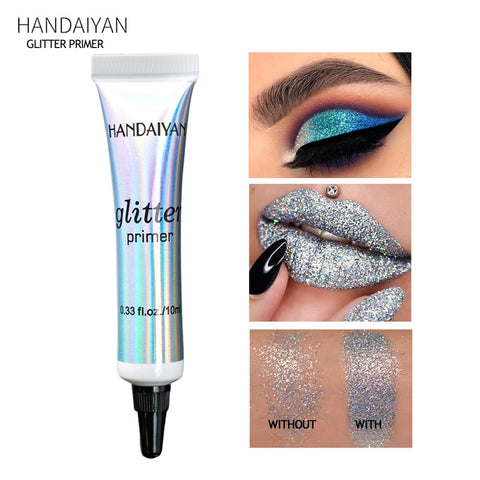 HANDAIYAN new eye Glitter Primer Sequined Primer Eye Makeup Cream Waterproof Sequin Glitter Eyeshadow Glue Korean Cosmetics