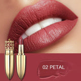 UCANBE Brand Crown Velvet Matte Lipstick Makeup Golden 5 Color Nude Long Lasting Pigment Lips Stick Natural Cosmetic Lip Rouge