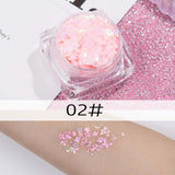 26 colors glitter eyeshadow powder rainbow gold silver pink mermaid flake long lasting waterproof face makeup seuqins gel AM082