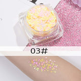 26 colors glitter eyeshadow powder rainbow gold silver pink mermaid flake long lasting waterproof face makeup seuqins gel AM082