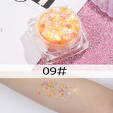 26 colors glitter eyeshadow powder rainbow gold silver pink mermaid flake long lasting waterproof face makeup seuqins gel AM082