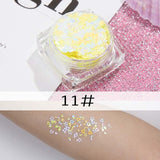 26 colors glitter eyeshadow powder rainbow gold silver pink mermaid flake long lasting waterproof face makeup seuqins gel AM082