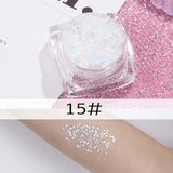 26 colors glitter eyeshadow powder rainbow gold silver pink mermaid flake long lasting waterproof face makeup seuqins gel AM082