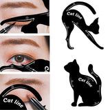 2Pcs/bags Cat Line Professional Eye Makeup Tool Shadow Eyeliner Stencils Template Shaper Model Gift Lady Make up kit For Eyes