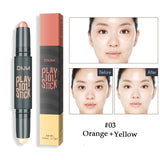 Makeup Base Contour Eyes Concealer Cream Stick Bronzer Cover Dark Circle Highlighter Skin Brighten 2 Colors Make Up Primer